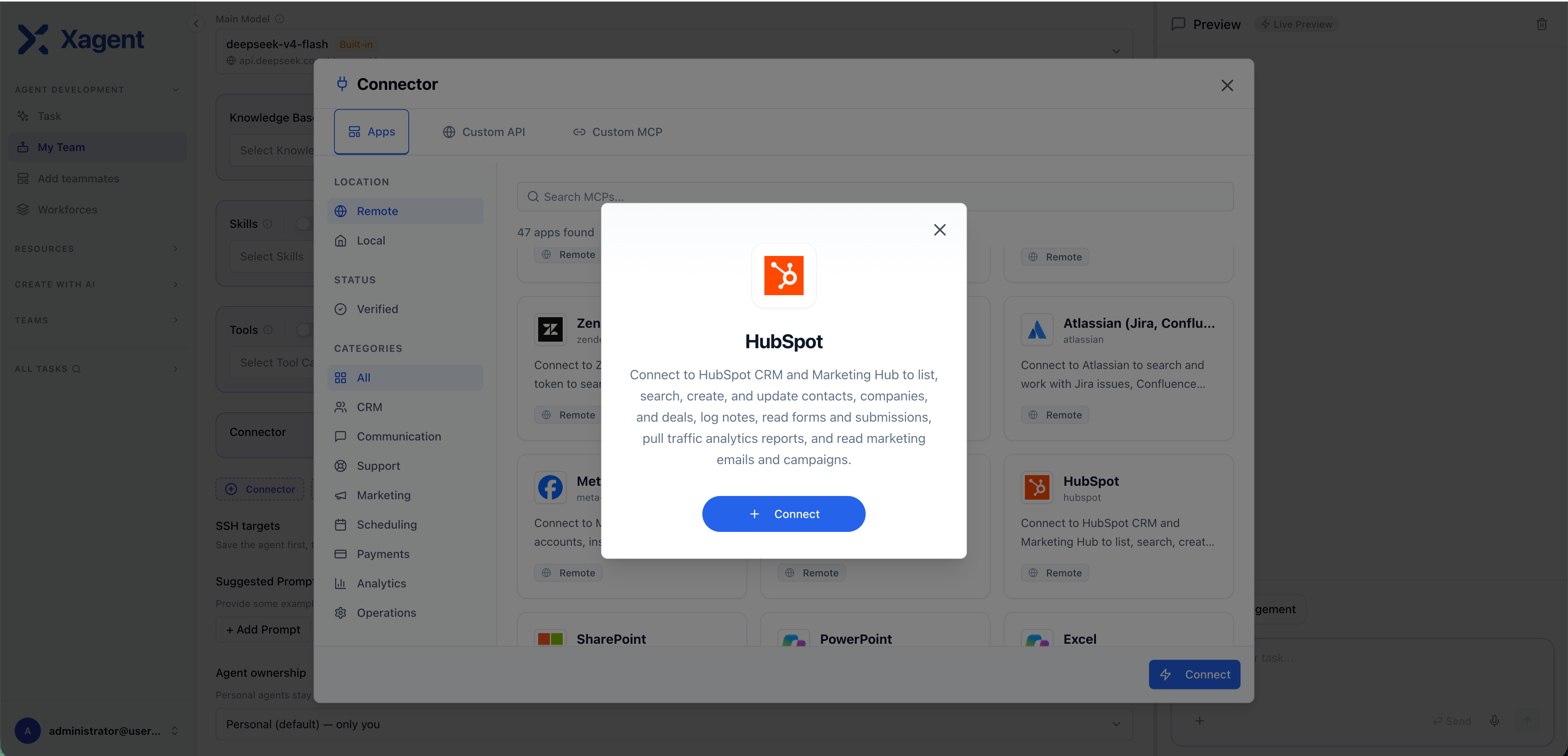 Connect to HubSpot